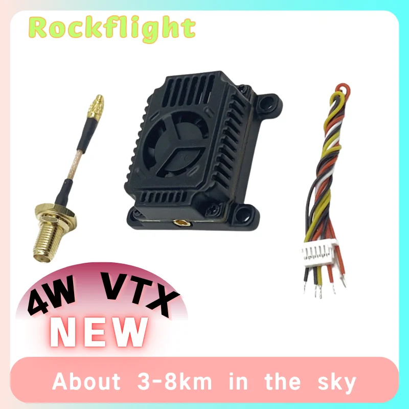 

5.8G 48CH 4W VTX High Power Mode Switchable Video Transmitter Support 7-28V Power For Long Range RC Drones