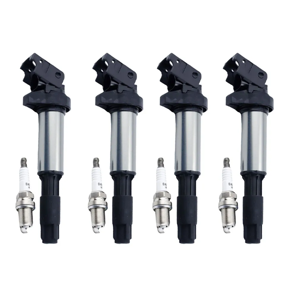 

4Sets Ignition Coil Spark Plug For BMW 3 E46 E90 5 E60 X3 E83 F25 X5 E53 E70 ALPINA B7 E65 0221504100 12131712223 Accessories