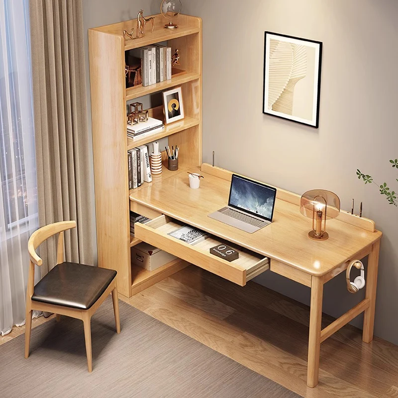 Studies Computer Desk Bedroom Standing Wood Auxiliary Desk Organizer Multifunctional Portable Escritorios Office Furniture