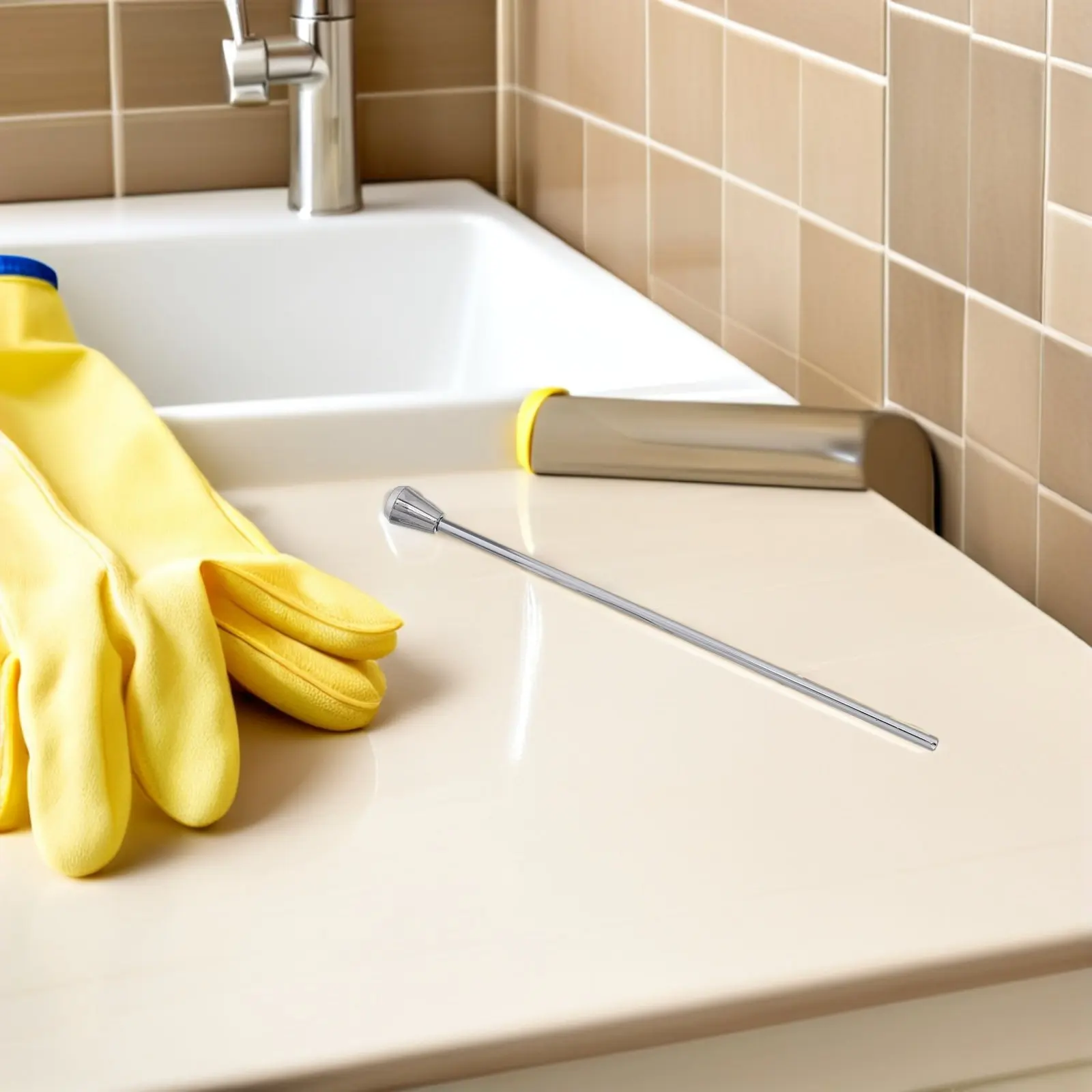 

2Set Bathroom Sink Drain Lift Rod Metal Pop Up Pivot Rod Assembly Replacement Basin Drain Repair Parts Lavatory