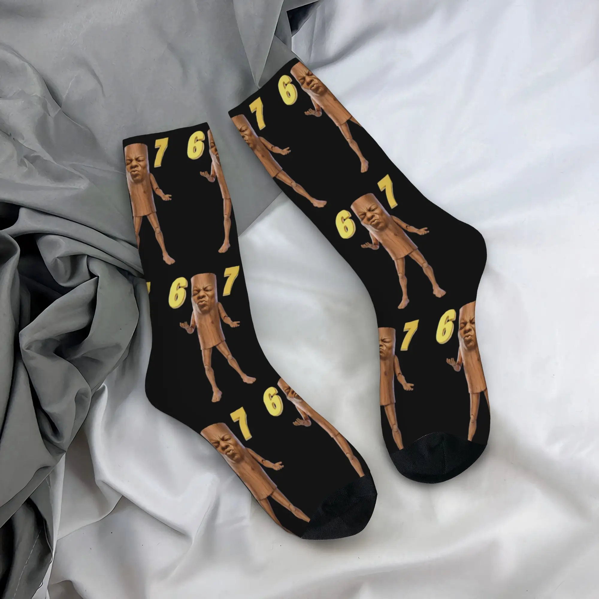 Cozy  Men Women Socks Funny I Heart Tung Tung Tung Sahur  Merchandise Cute  Skateboard Sock Spring Autumn Winter