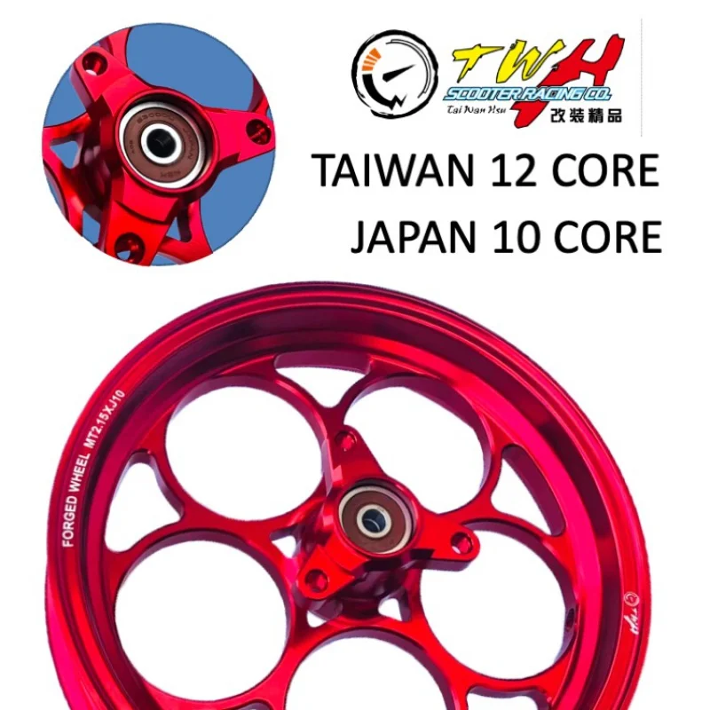 TWH DIO CNC Motorcycle Alloy Aluminum Forge 10 Inch Wheel Rims