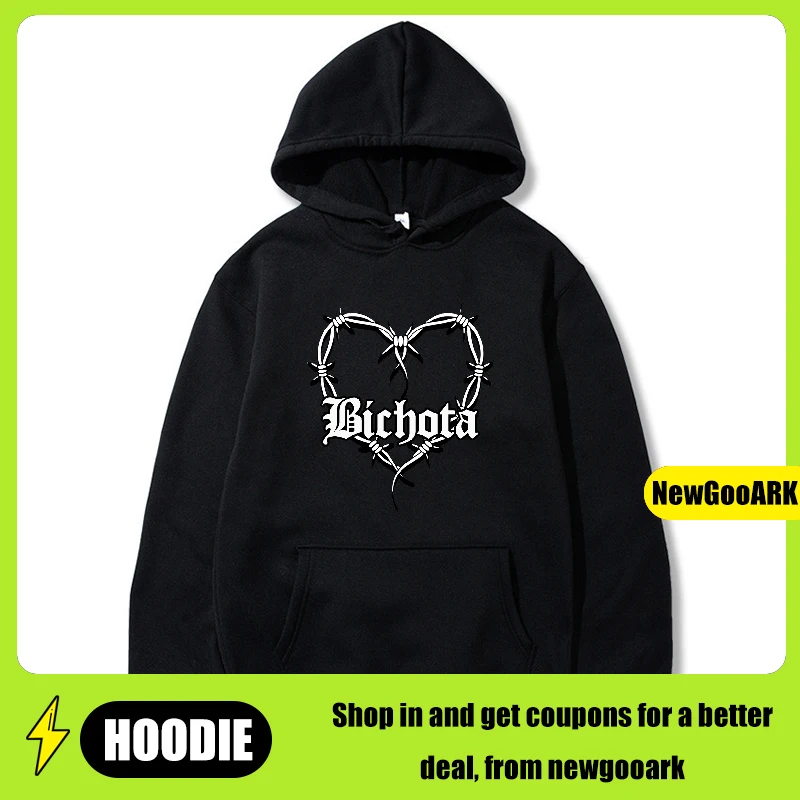 LE Rapper Bichota Hoodies Men Fashion Karol G Printed Sweatshirts Women Cool Casual Harajuku Streetwear Hooded