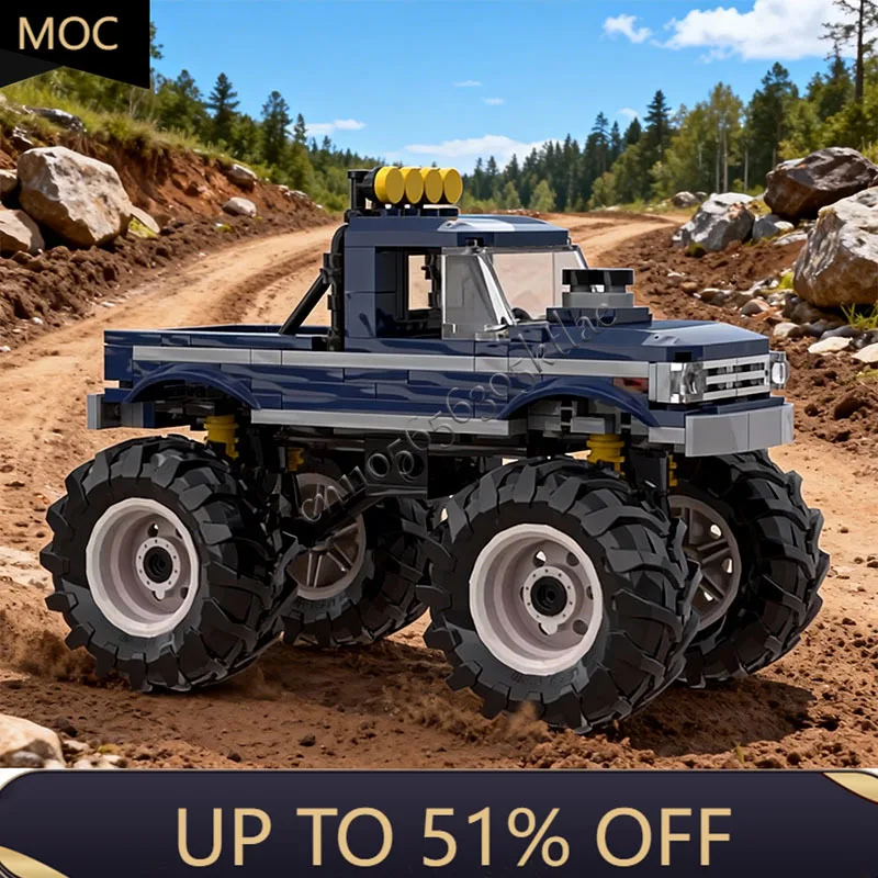 

257Pcs Popular Movie Model MOC Build Bricks Monster Off-Road Vehicle Modular Technology Gifts Holiday Assemble Children Toy Suit