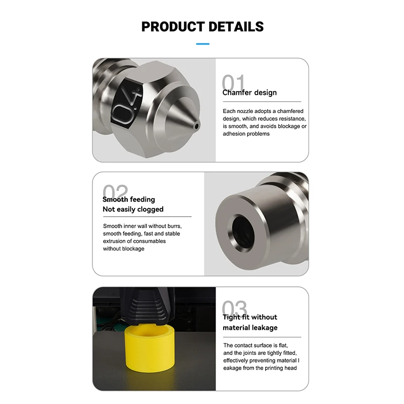 Voor Elegoo Neptune 4 Max/4 Plus Messing Verkoperd Gehard Stalen Mondstuk Verbeterde Mondstuk Hoge Snelheid Nozzles Hotend Kit