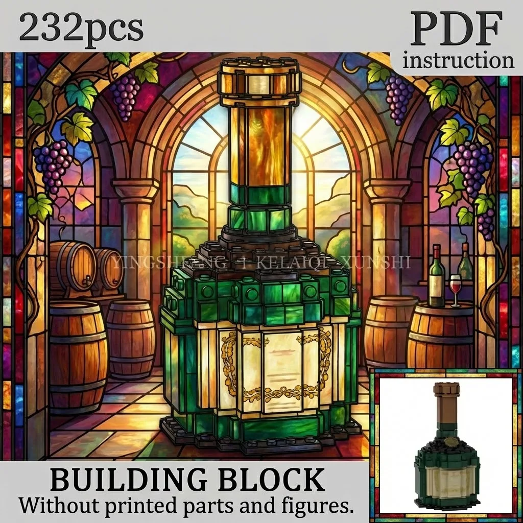 

Набор для сборки модели хрустальной бутылки своими руками: креативное украшение для дома и рабочего стола, подарок для взрослых, конструктор