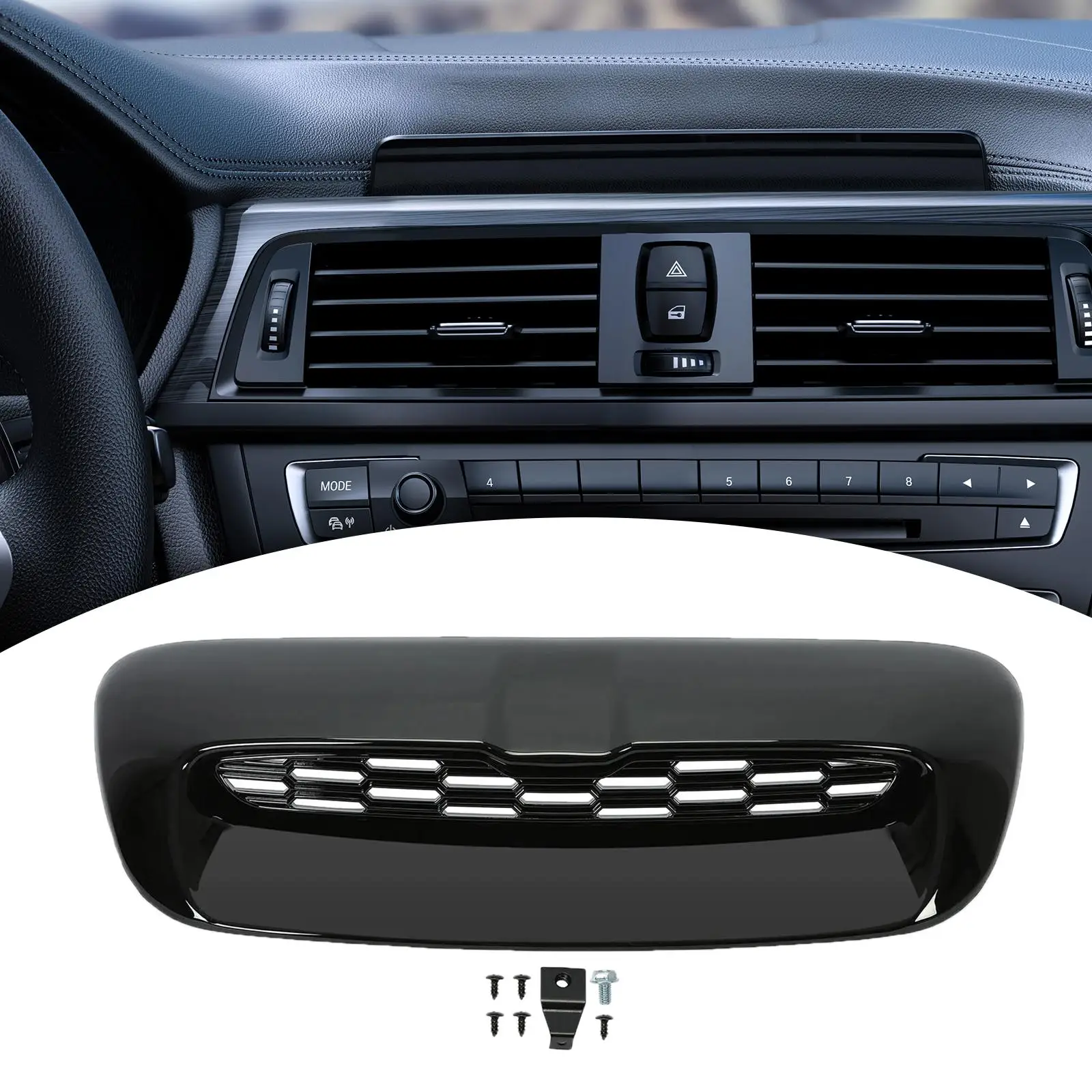 

Hood Scoop Air Vent Intake Grille Replace 51132756095 for BMW Mini Cooper S R55 R56 R57 R58 Auto Accessory Easy to Install