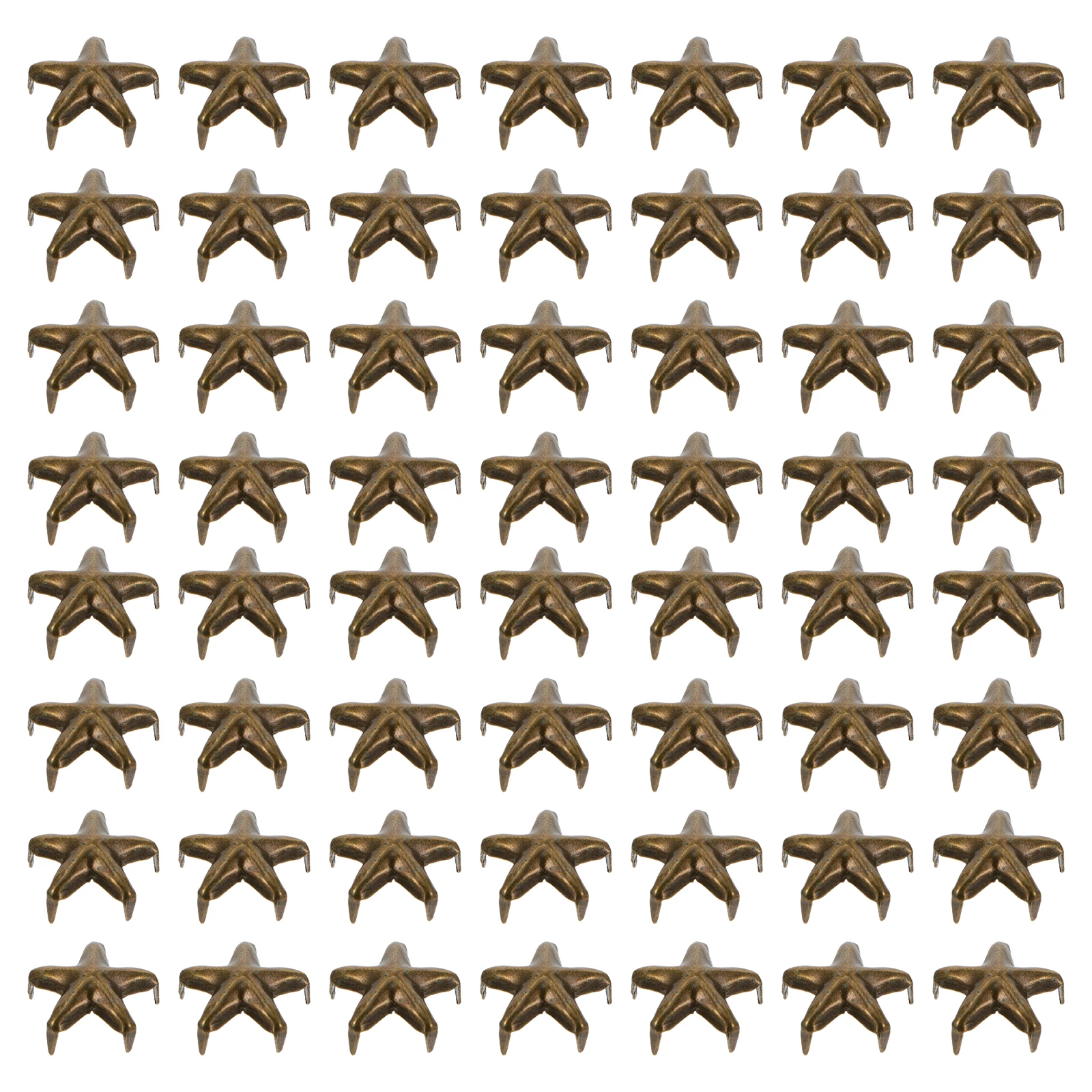 

100Pcs Claw Rivet Accessories Metal Five-Pointed Star Rivets DIY Clothes Shoes Bags Decor Five-Pointed Star Rivets