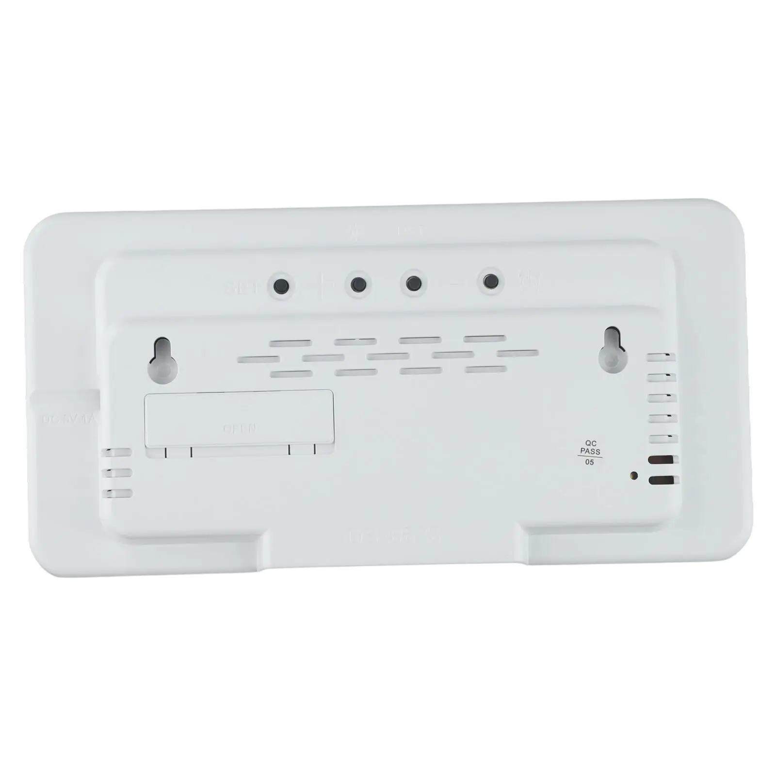 Digital Alarm Clock with Temperature Readout Date Week Display Adjustable Brightness and Voice Wake-Up for Home Office Use