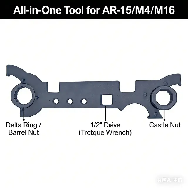Armorer's Wrench for AR-15/M4/M16 | Delta Ring & Castle Nut Removal
