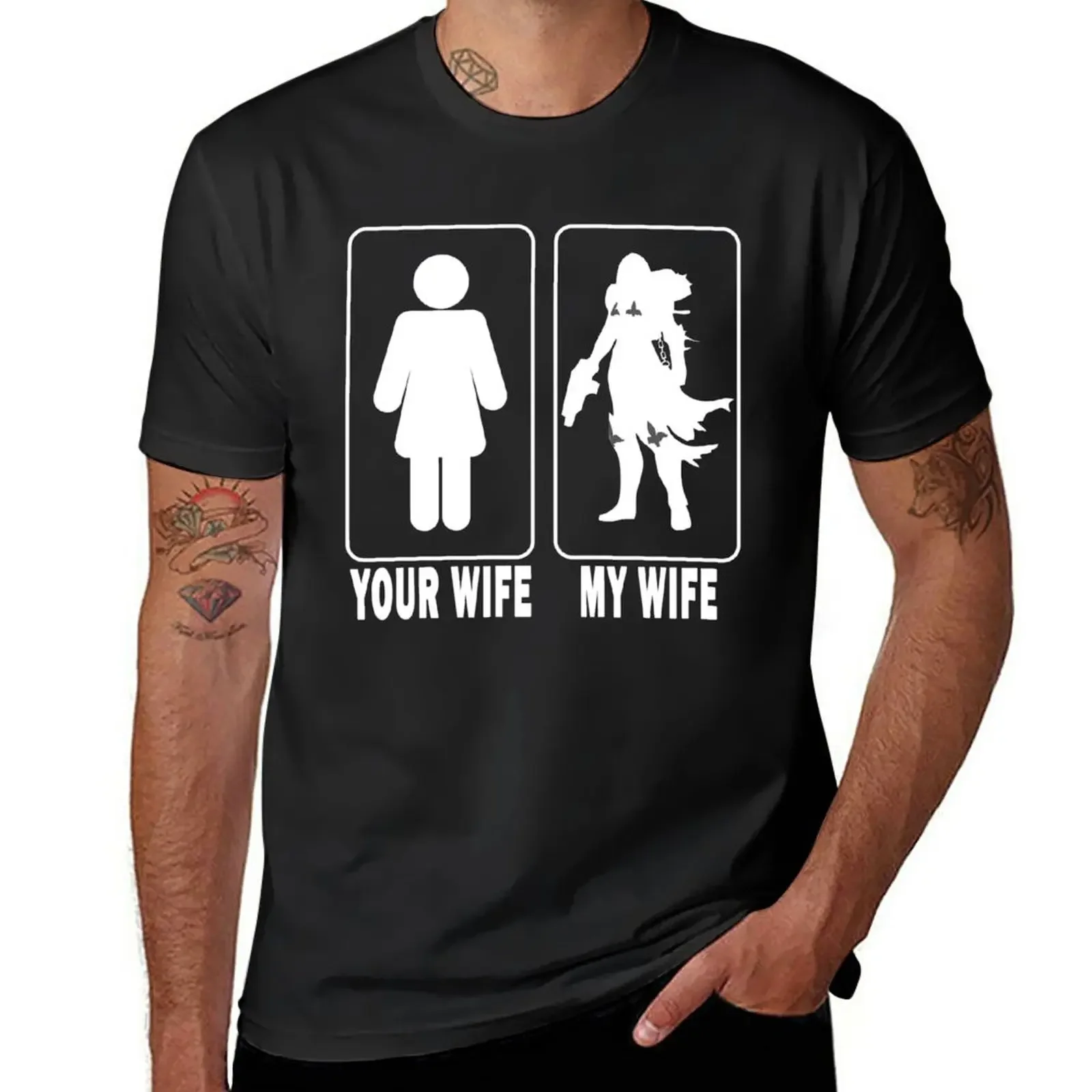 Your Wife - My Wife - Sister of Battle T-Shirt oversizeds anime clothes plain t shirts men