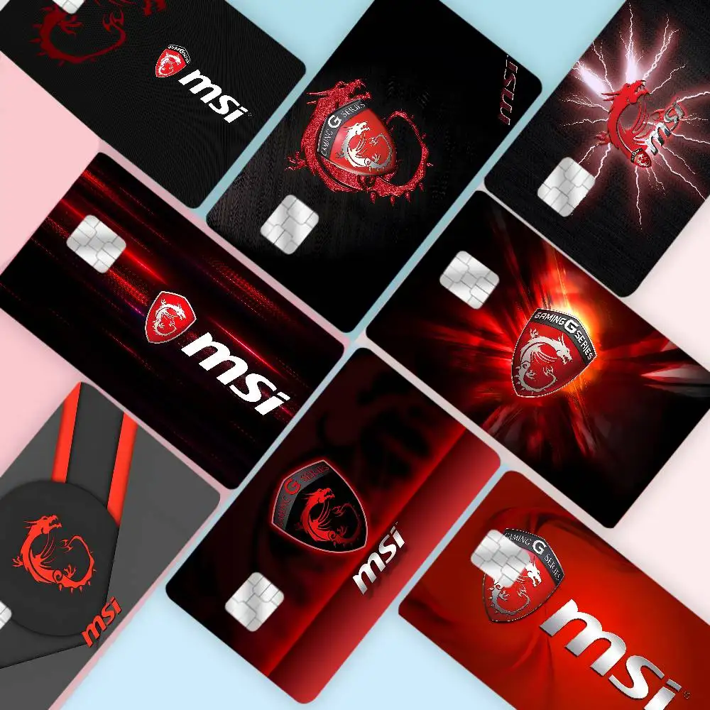 M-MSI D-Dragon Logo 100% Hot Sale Amine Credit Debit Bank Card Bus Card Film Skin Sticker