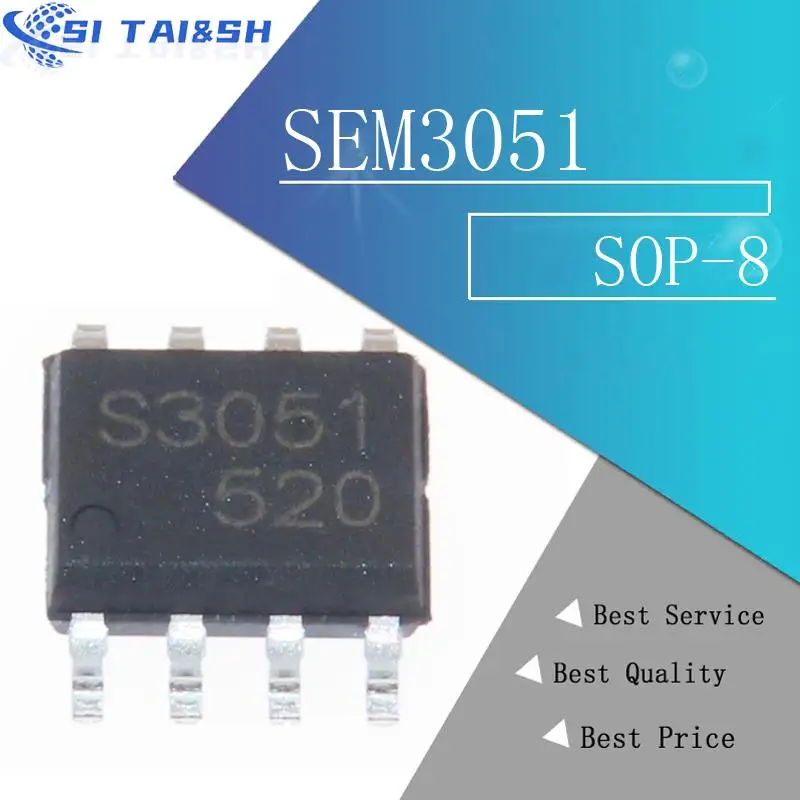 

5 шт. S3051 SEM3051 SOP-8 ЖК микросхема питания S3330 SEM3330 SOP