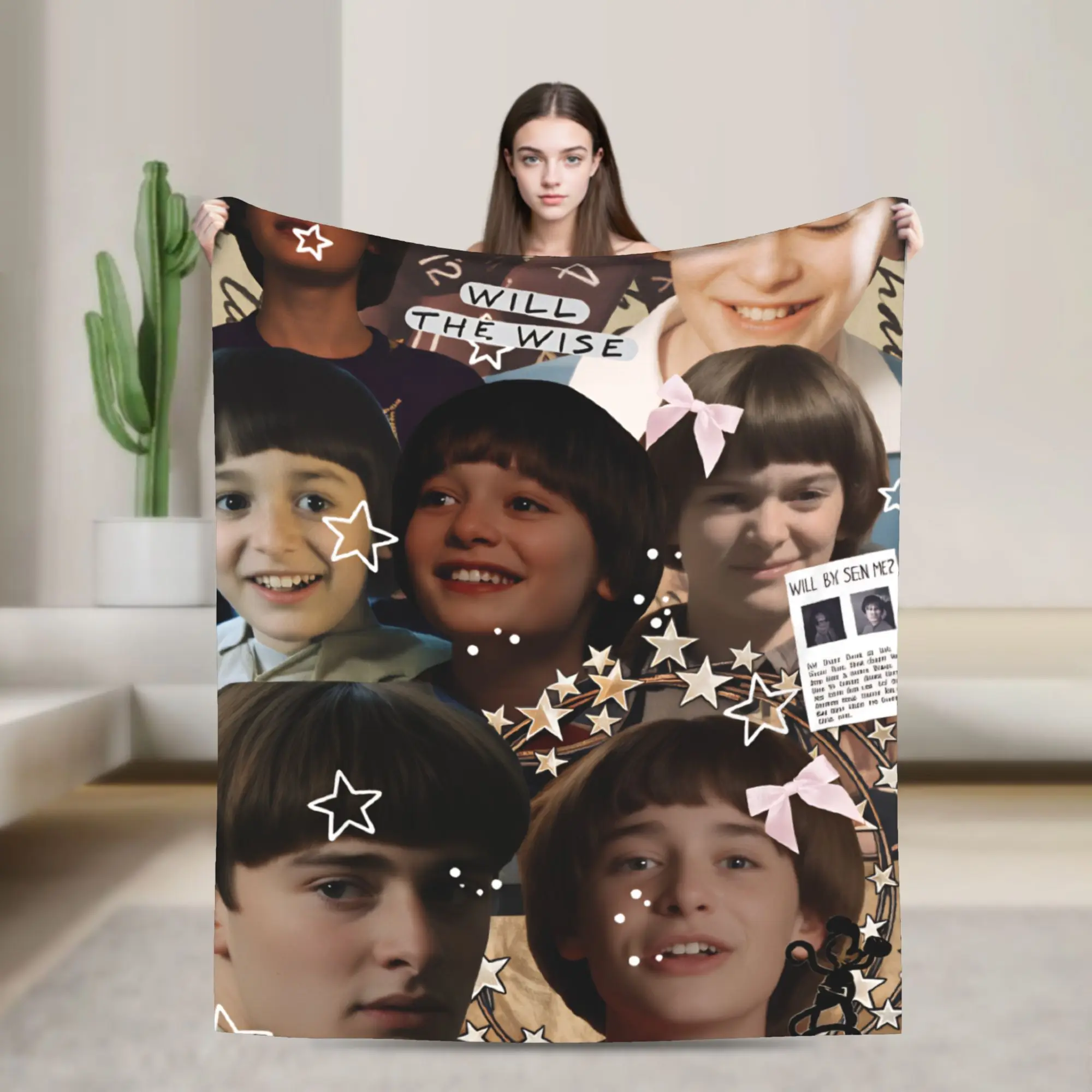 Will Byers Warm Soft Blanket  Travel Office Plush Throw Blanket Novelty Living Room Flannel Bedspread Sofa Bed Cover