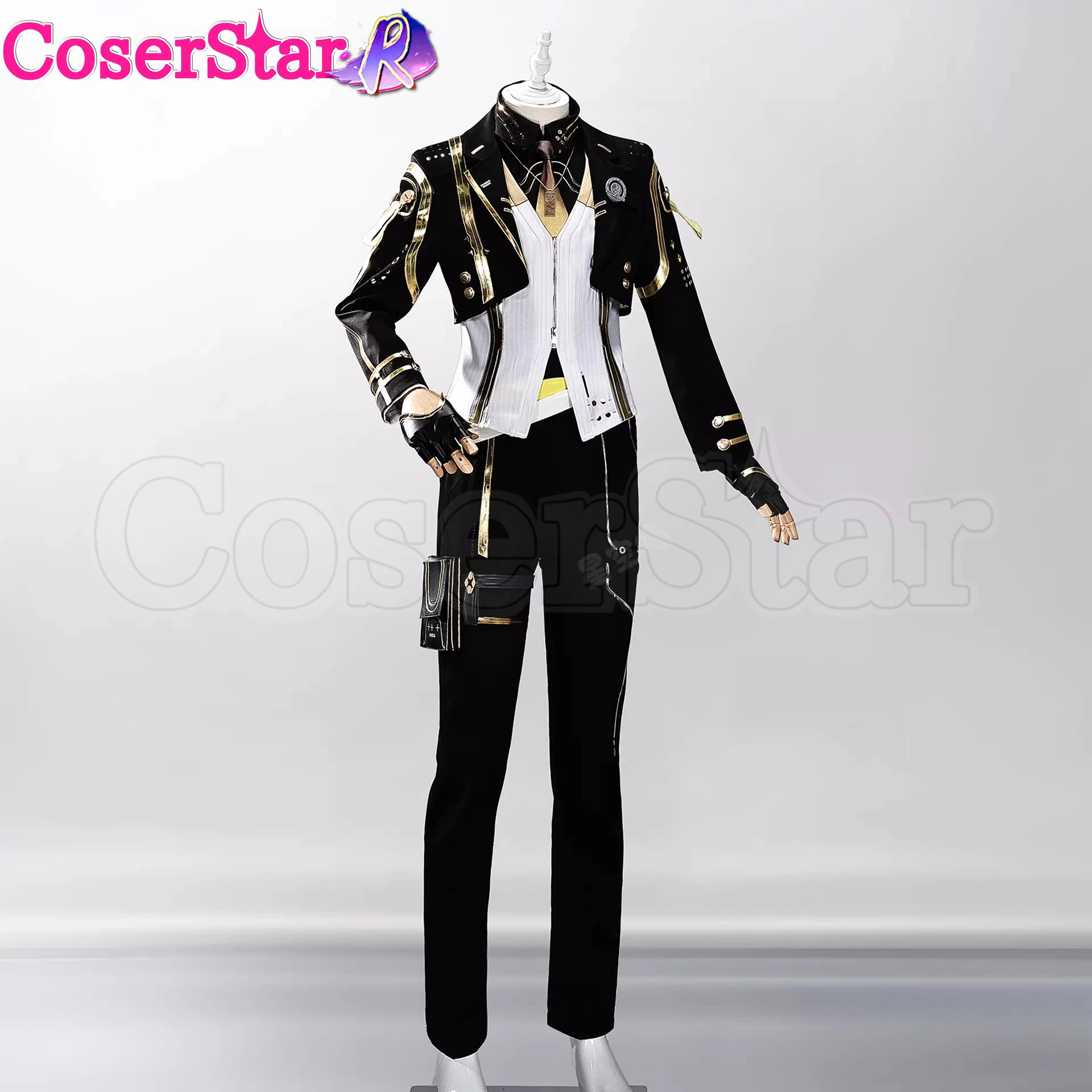 

CoserStar-R Wuthering Waves Wuwa Men Rover Cosplay Costume Outfit Carnival Halloween Anime Game Role Play School Uniform