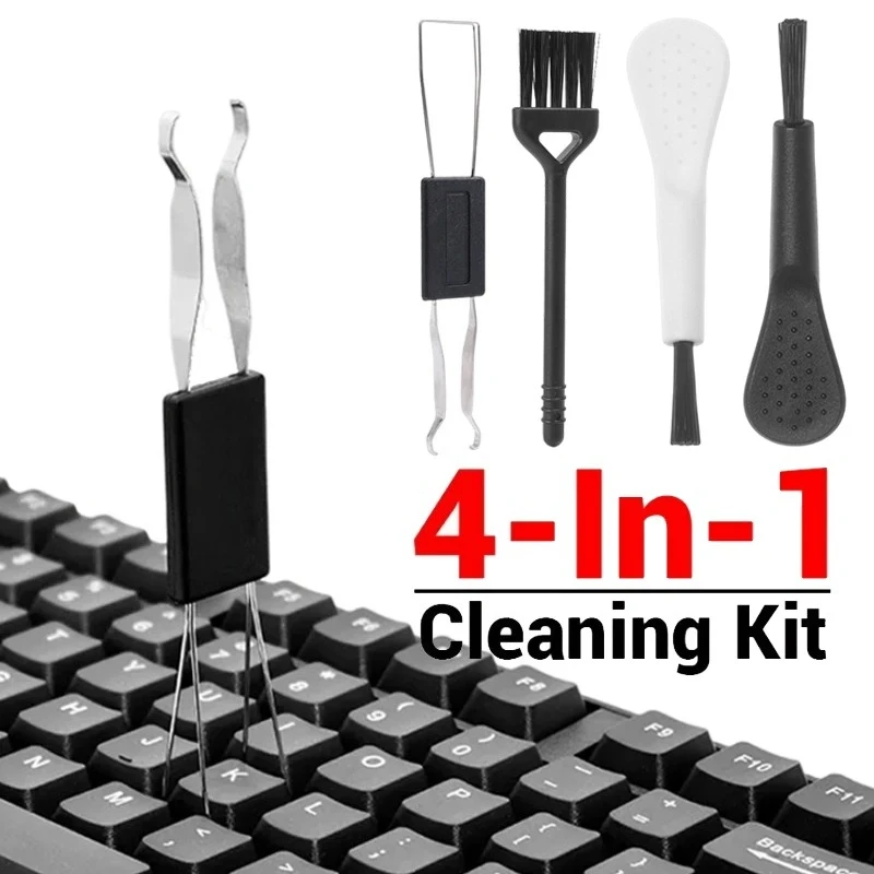 

4 in 1 Mechanical Keyboard Key Cap Puller Universal Keycap Shaft Remover Key Board Button Extractor Replacement Cleaning Tools