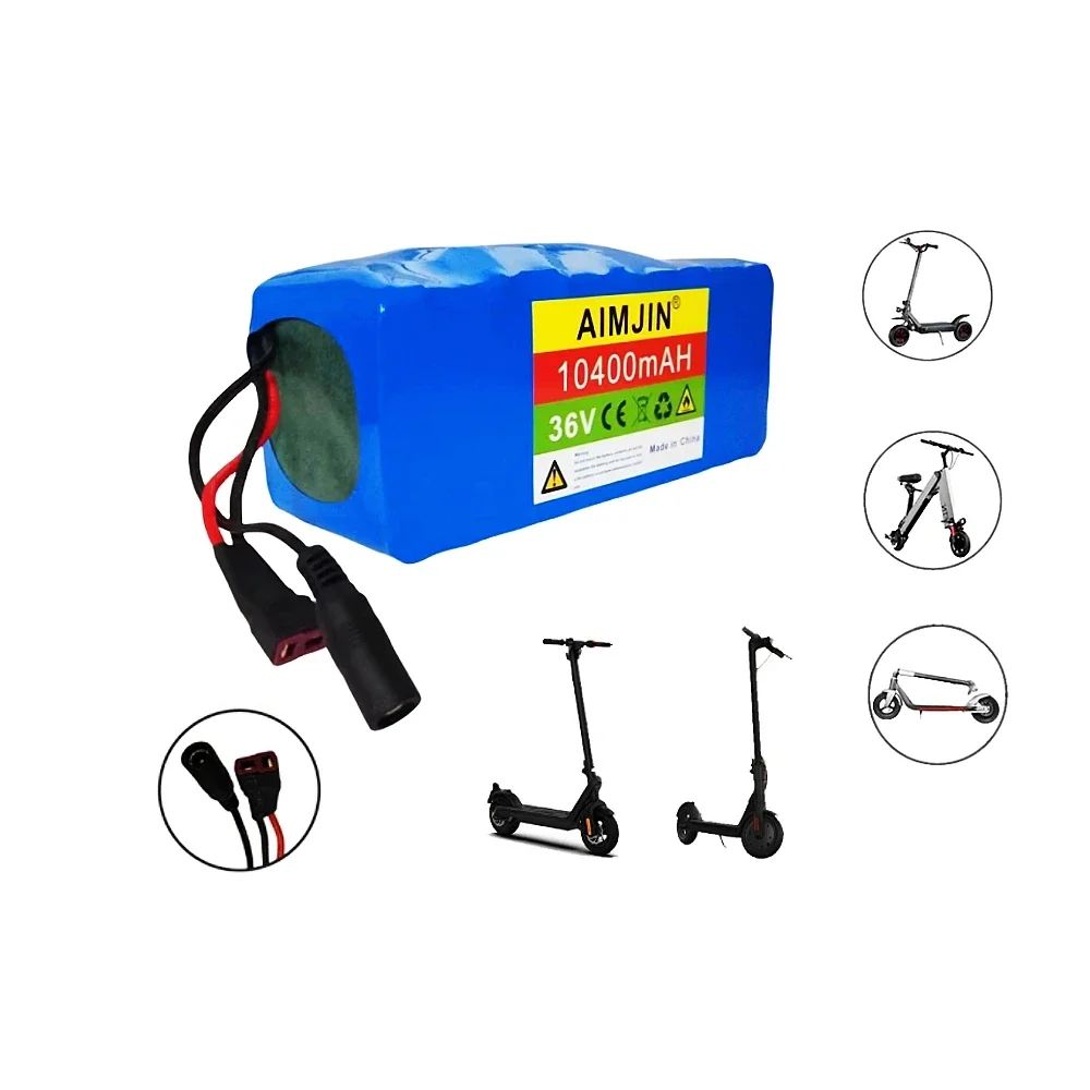 NEW 10s4p 36V 100% Original 10400mAh Large Capacity 18650 Lithium Battery Pack Electric Bicycle Scooter battery with BMS