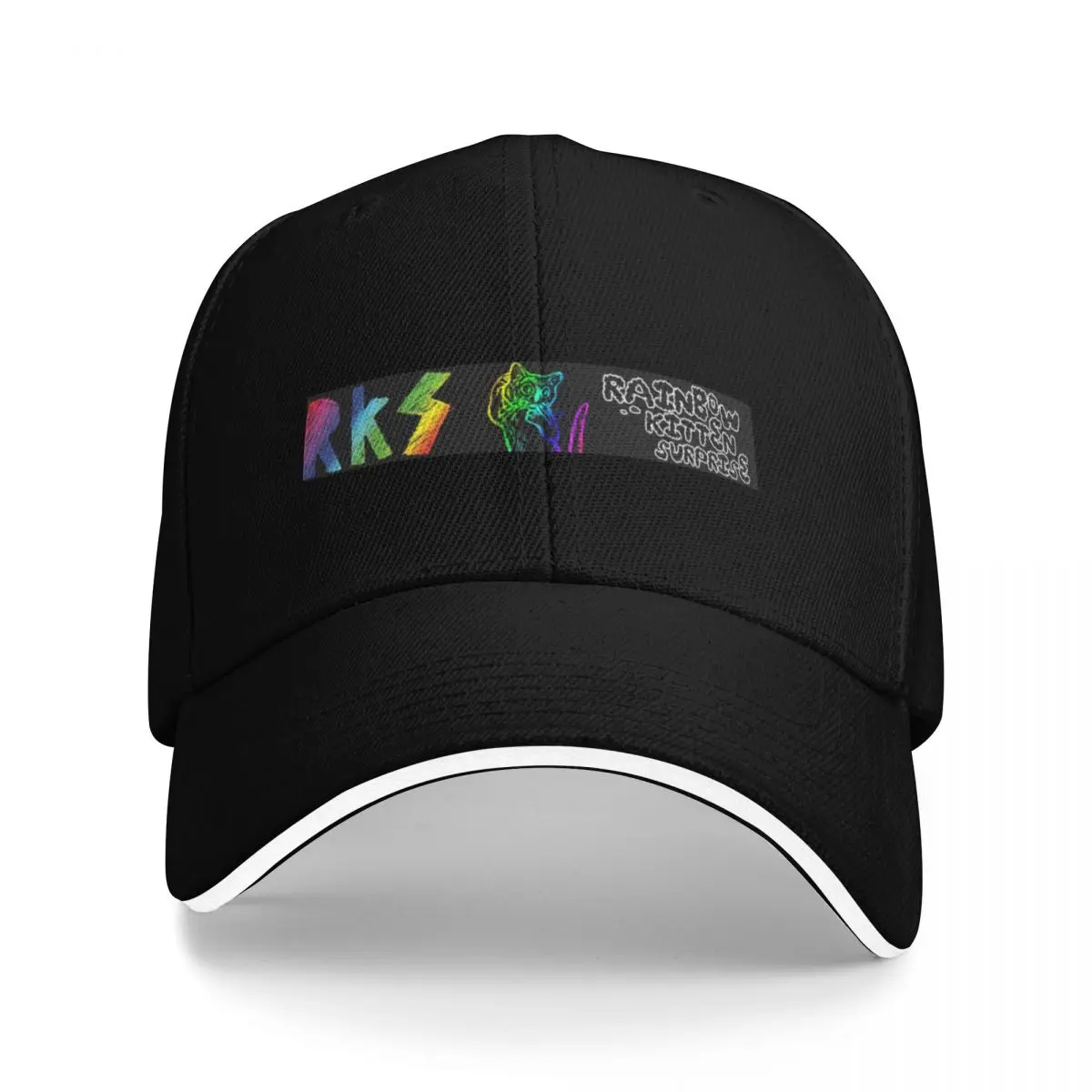 

rainbow kitten surprise Baseball Cap Uv Protection Solar Hat sailor cap for men Women's Beach Outlet 2025 Men's