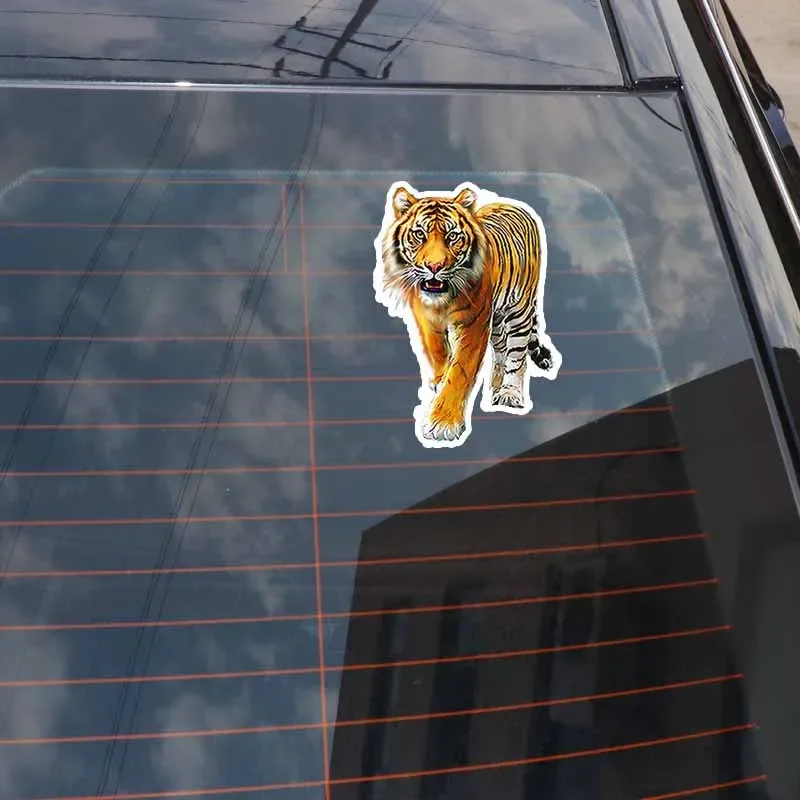 Car Stickers Personalized Stickers King of The Forest Tiger Car Decoration, Waterproof and Sunscreen PVC 15*10cm