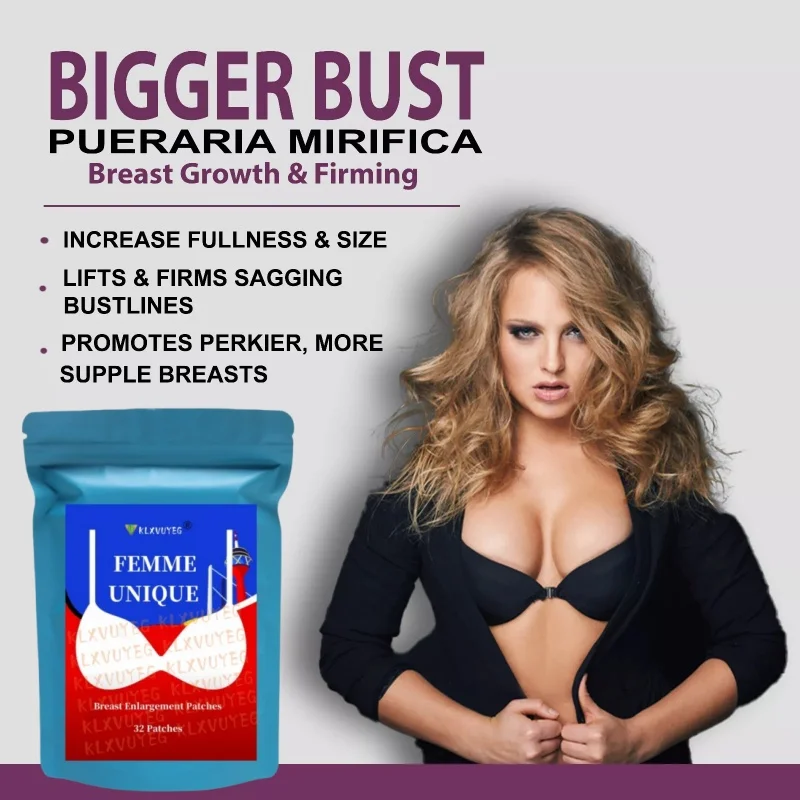 Women Bust Enlargement Transdermal Patches, Female Hormones - WOMEN’S ULTRA COMPLEX - Estrogen Patch, Flax Seed