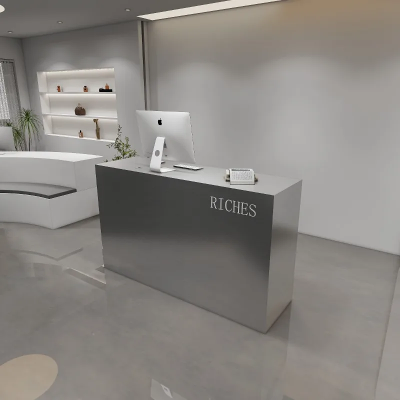 Company Modern Reception Desks Shop Beauty Unique Bar Luxury Restaurant Reception Desks Design Mostrador Commercial Furniture