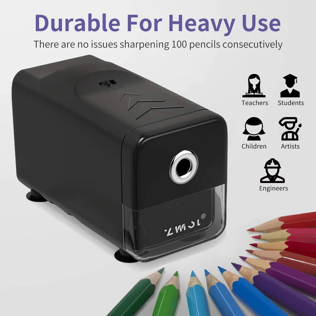 

High Performance Electric Automatic Pencil Sharpener Quick Sharpening School & Office Supplies