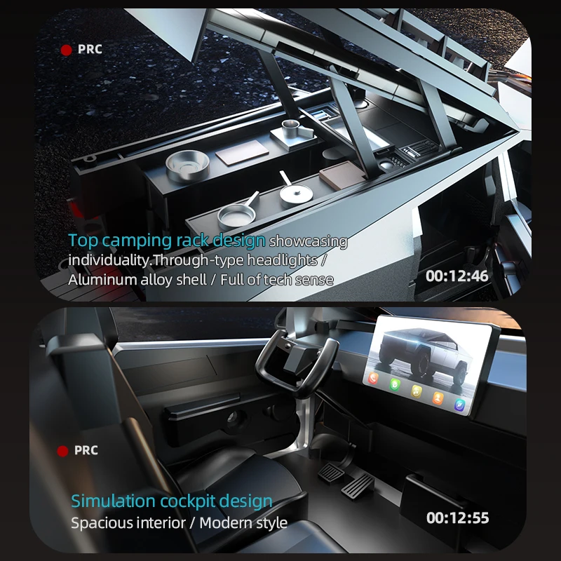 JJRC C8817 1:18 รถกระบะโลหะผสมรถบรรทุกCamping Off-road RCรถจําลองCybertruckรถสําหรับเด็กเด็กของขวัญเด็ก