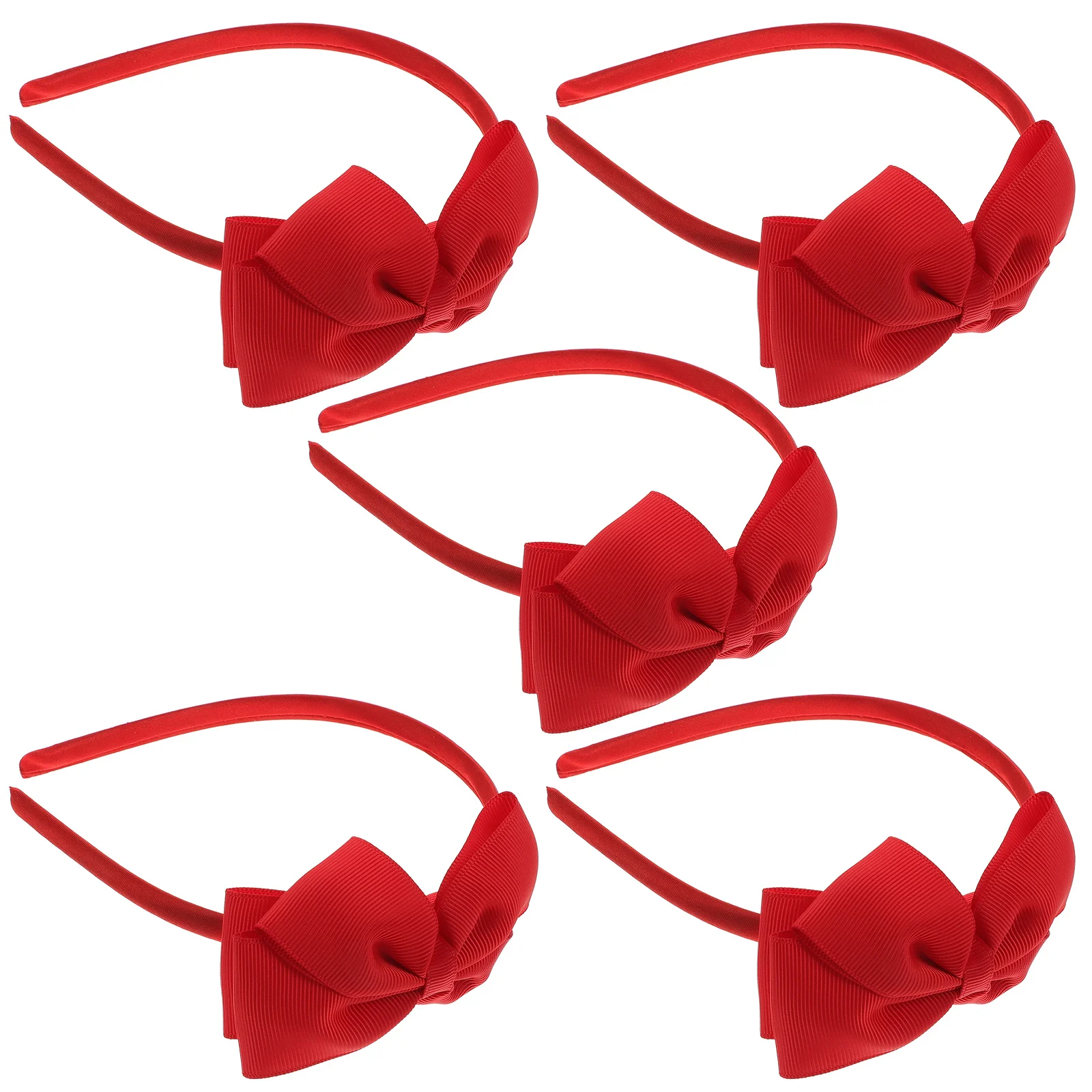 

5pcs Kids Bowknot Headbands Adorable Hair Decor Children Party Accessories Comfortable Photo Props Girls Headdress