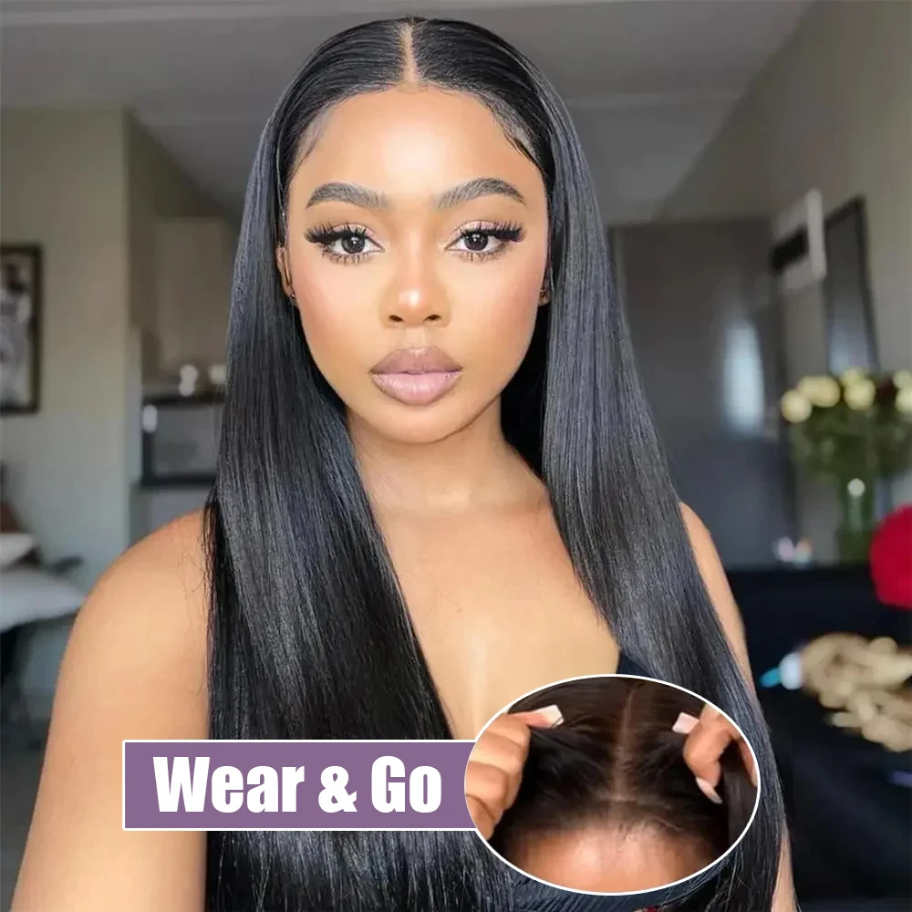 40 46 بوصة 360 شعر مستعار دانتيل كامل بدون صمغ الباروكات 100% شعر طبيعي مفرود 13X6 Hd شعر مستعار أمامي من الدانتيل الفيتنامية جاهزة للارتداء