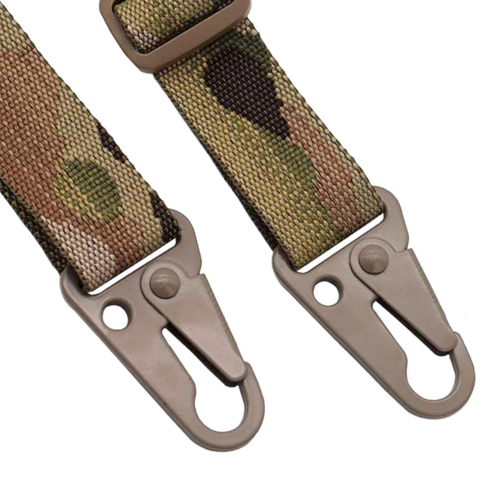 2pcs Steel Snap Hook Rifle Strap Clip Gun Attachment Carabiner Buckle Keychain For Backpack Hook Keychain Hunting Accessory