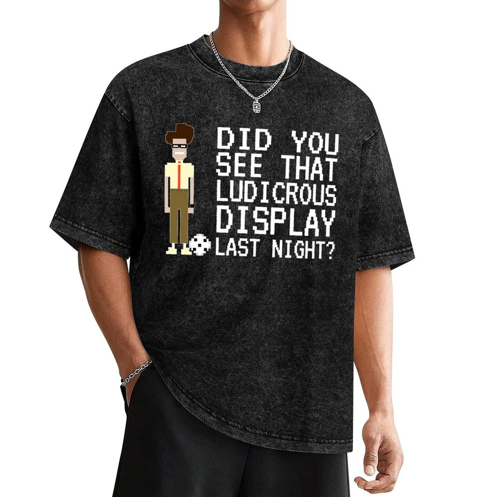 IT Crowd - Did You See That Ludicrous Display Last Night? T-Shirt anime t shirts aesthetic clothes tshirts for men