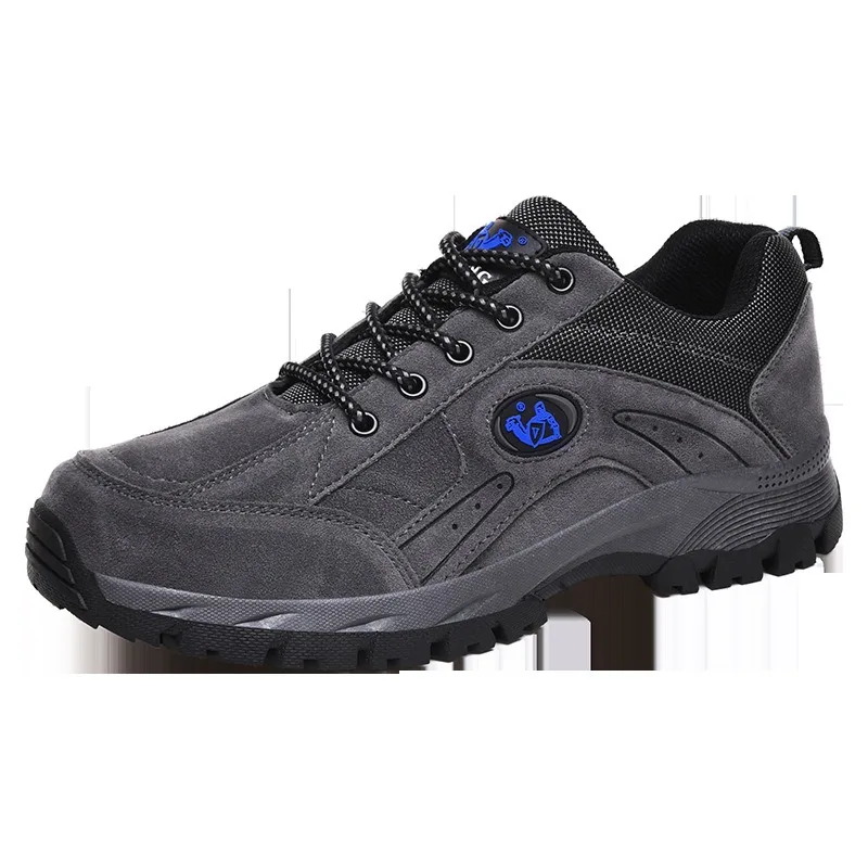 Men Outdoor Hiking Shoes Big Size 36-49 Non Slip Thick Sole Lace Up Trekking Shoes Men Breathable Wear Resistant Walking Sneaker