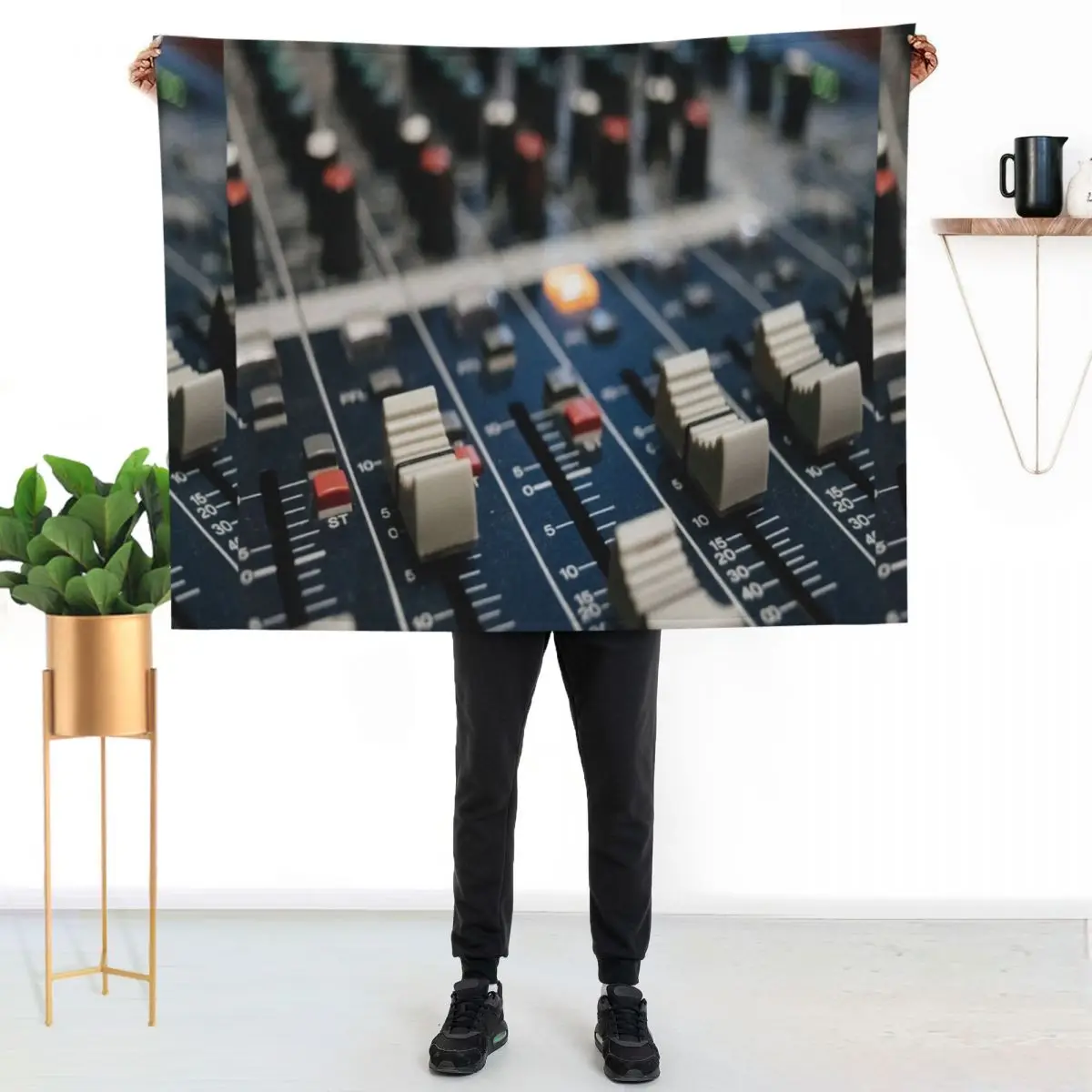 All The Levers Throw Blanket Color Fast Cozy Throw Blanket