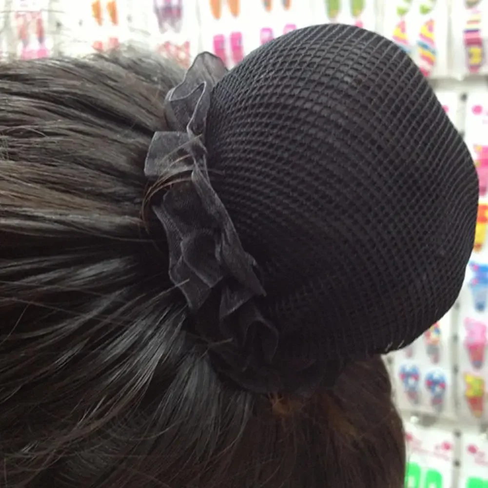 Mädchen Frauen Brötchen Abdeckung Snood Haar Netz Netze Latin Ballett Tanz Skaten Haarschmuck