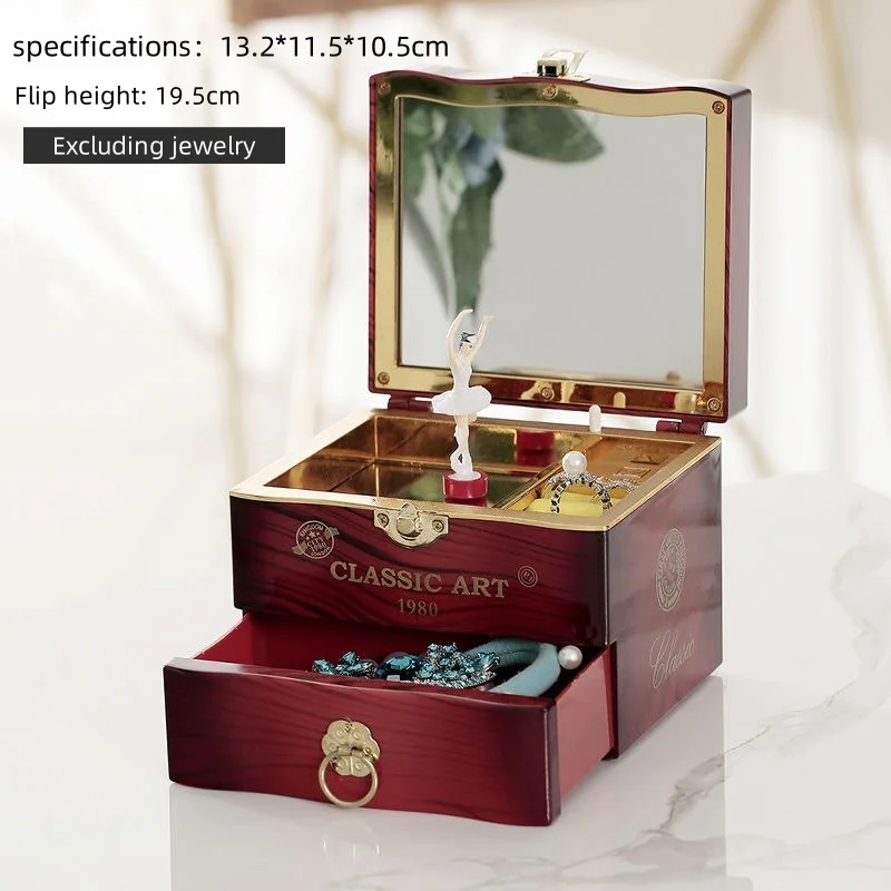 Klassieke nostalgische muziekdoos, muziekdoos-ideeën voor dansend meisje, sieradendoos, cadeaus voor kinderen en meisjes