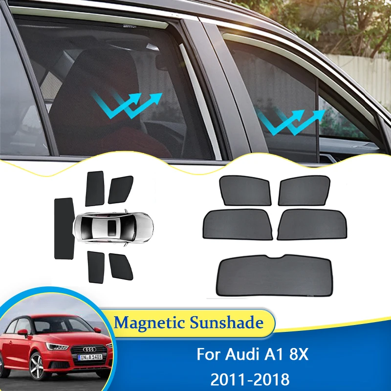 For Audi A1 8X 2011 2012 2013 2014 2015 2016 2017 2018 Magnetic Sunshade Visor Shade UV Protection Curtain Privacy Accessories