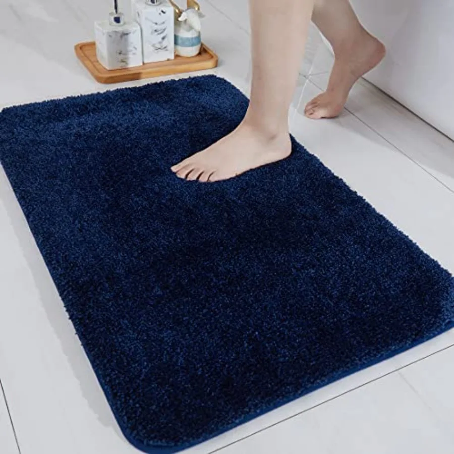 

Bath Rugs for Bathroom Extra Thick- Anti-Slip Bath Mats Soft Plush Yarn Shaggy 100% Strong Mirco Polyeste Mat Living Room Bedro