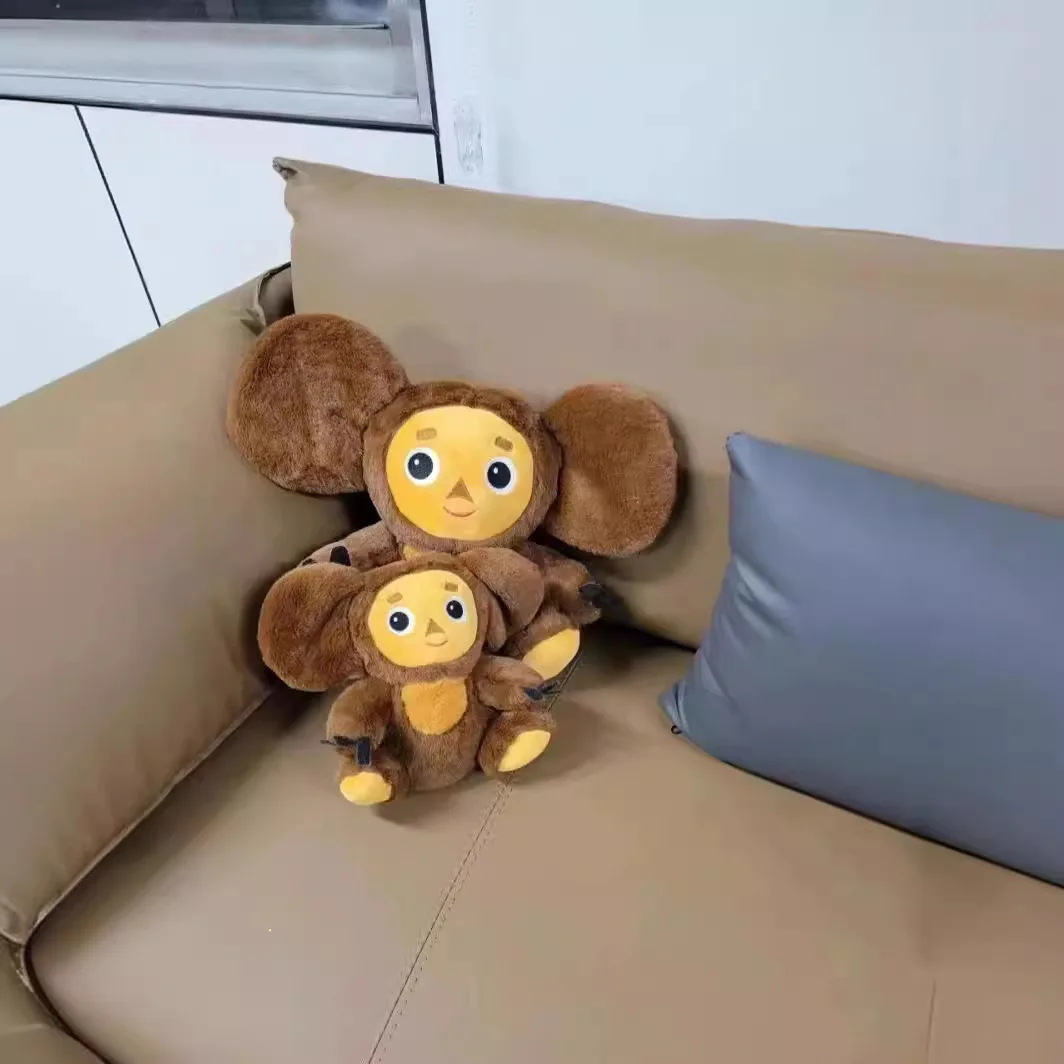 New Russia Anime Cheburashka Plush Doll Big Eyes Monkey Чебурашка Stuffed Plushie Toys Lovely Appease Pillow For Kids Gifts