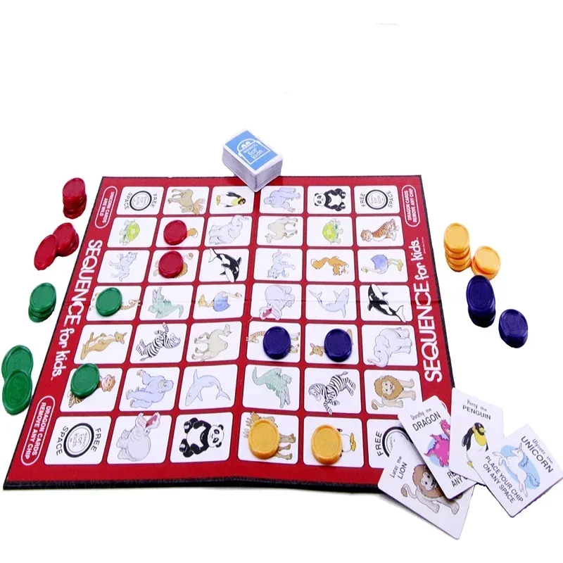 SEQUENCE Board Game for Kids - Exciting and Challenging Game of Strategy and Luck, Play with Friends and Family