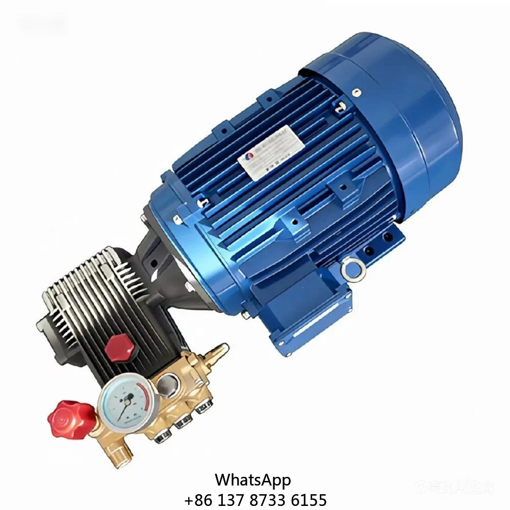 

1615C High Pressure Washer Pump Motor Assembly 220V 3KW All-copper Motor 120Bar 13.1L/min Car Wash Shop