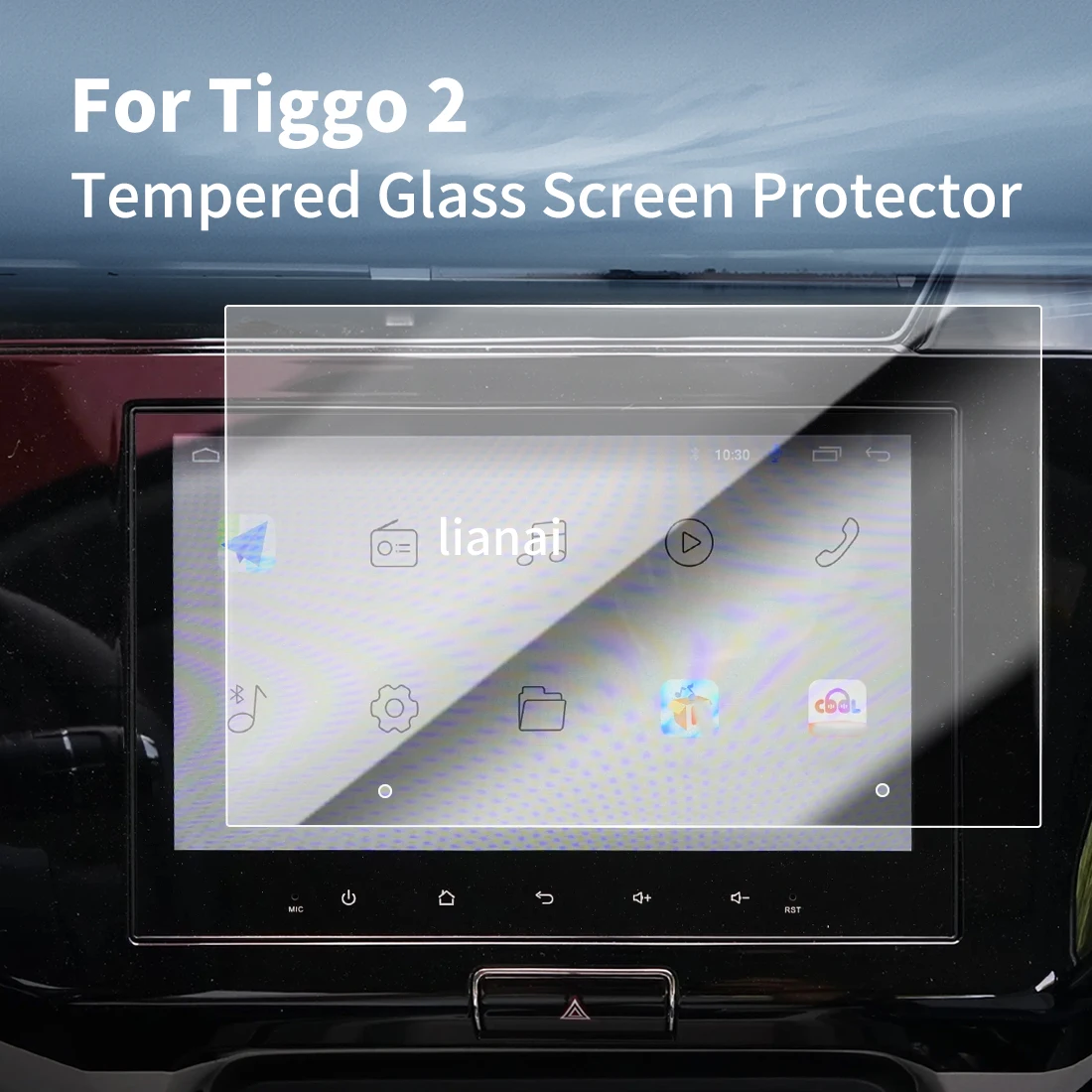 Screen Protector for 26 Chery Tiggo 2 Tempered Glass GPS display Video Navigator Car Stickers Fingerprint-resistant supplies