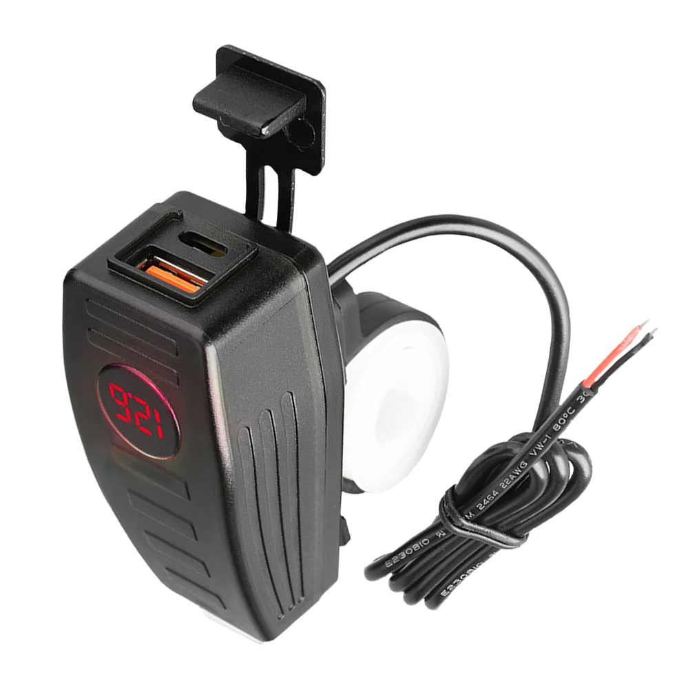 

Smart Dual Ports Motorcycle Waterproof Handlebar Mount Fast Charging Device For Phone Navigator Motorbike