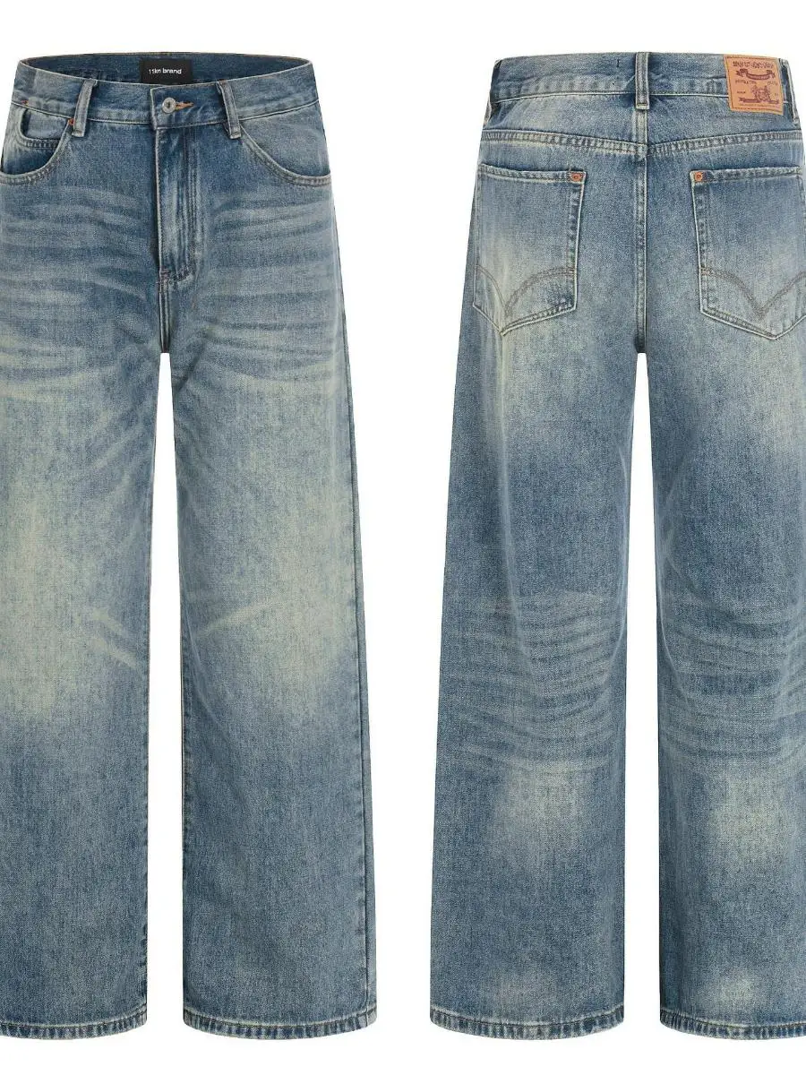 

Джинсы Waed Blue: повседневные, винтажные, унисекс, зауженные, облегающие, слим-фит, средней посадки, из тонкого денима, для зимнего сезона