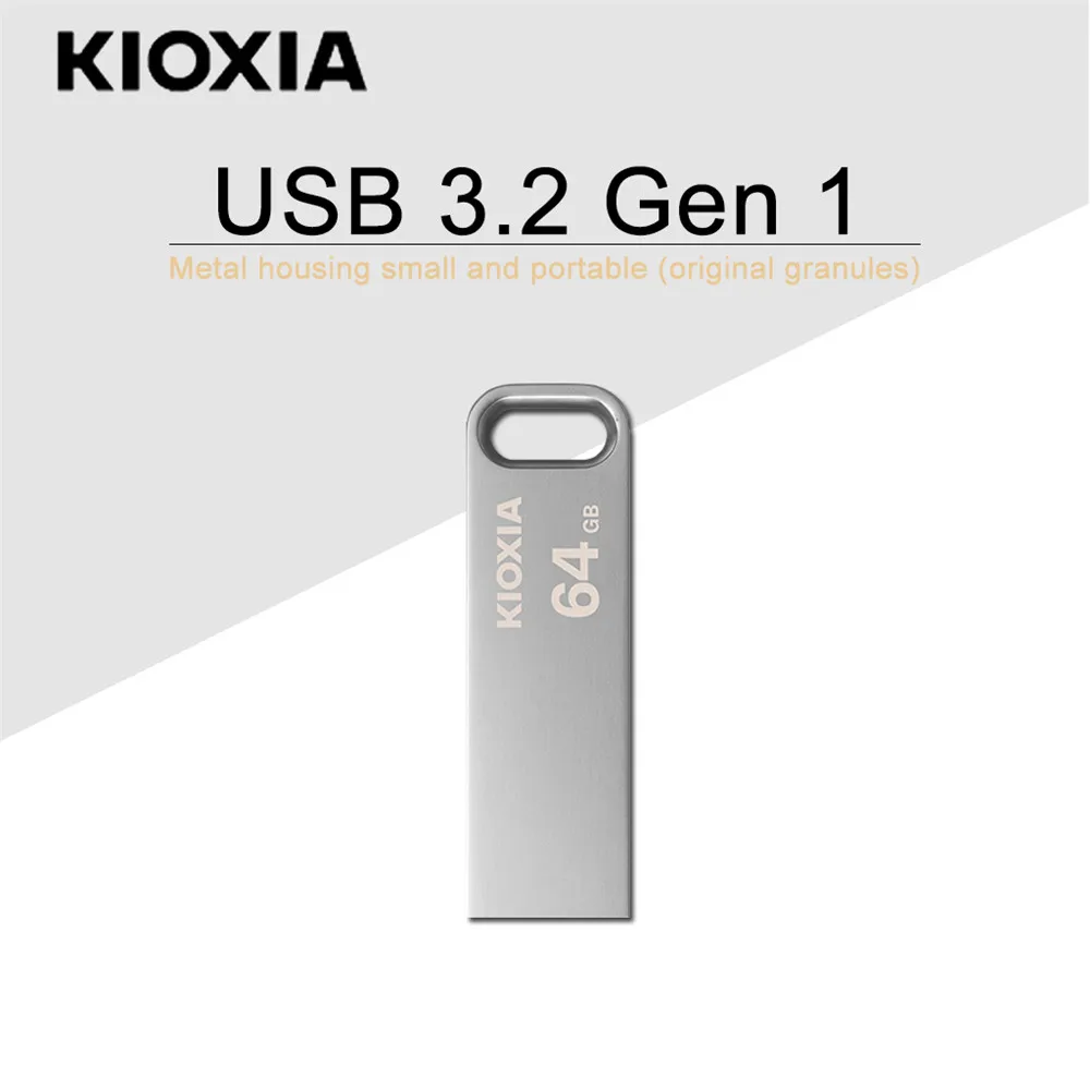 KIOXIA  جهاز نقل بيانات USB من KIOXIA طراز U366 محرك أقراص فلاش USB بسعة 16 جيجابايت 32 جيجابايت 64 جيجابايت 128 جيجابايت USB 3.2 Gen 1 قلم قرص ذاكرة توشيبا سابقاً