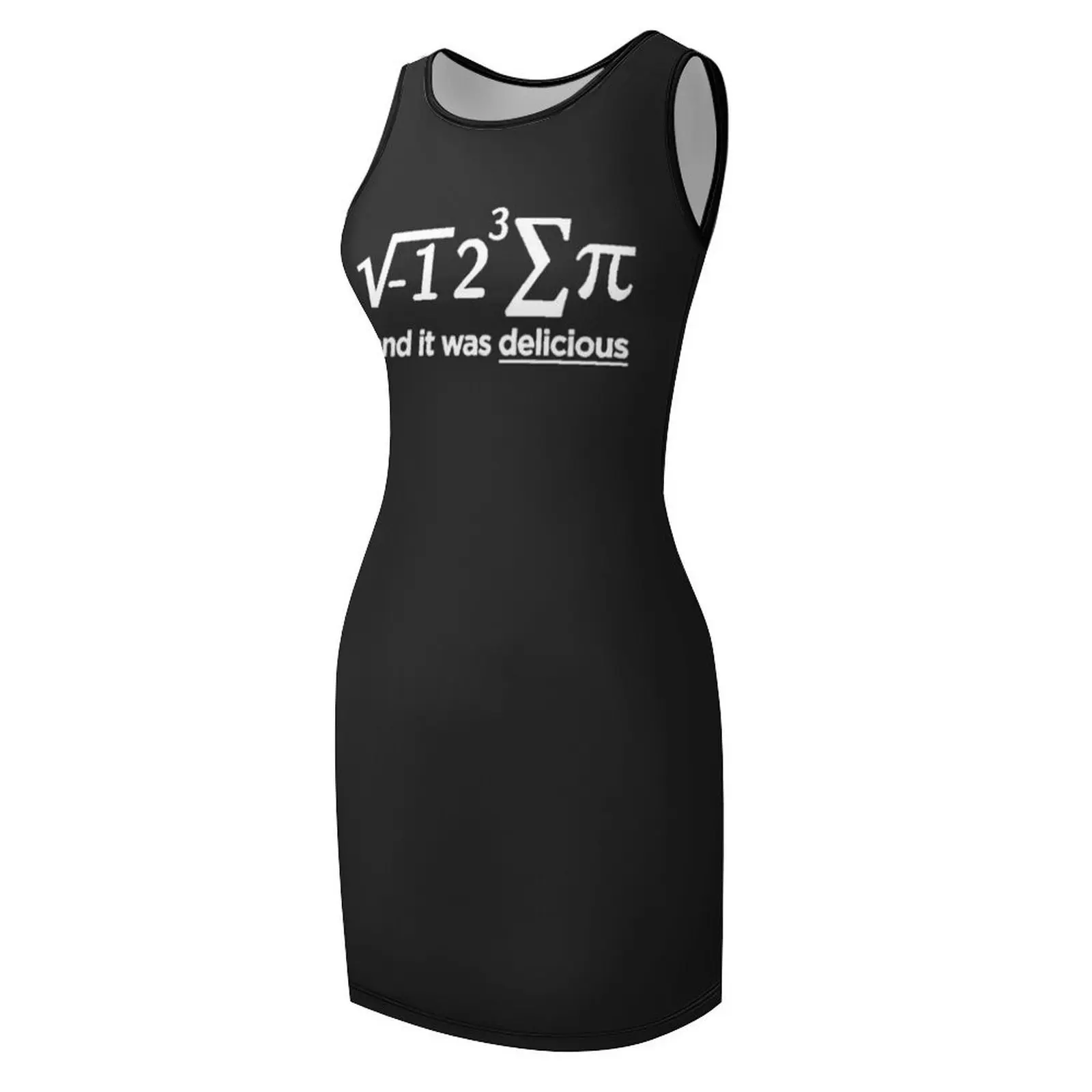 مضحك الرياضيات Pun تي شيرت الهدايا-أنا أكل بعض فطيرة وكان ذلك لذيذ للنساء الرجال بلا أكمام فستان الشمس فستان وصيفة الشرف امرأة