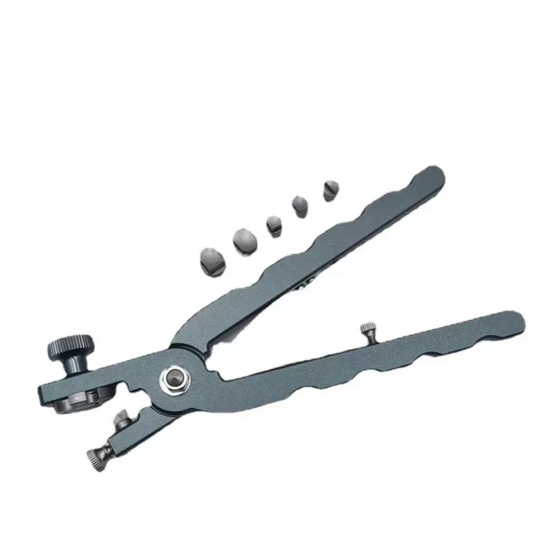 Watch Band Hole Punch Pliers Kit Heavy Duty Metal Watch Strap Punch Tool with 2mm 4mm 6mm Interchangeable Dies
