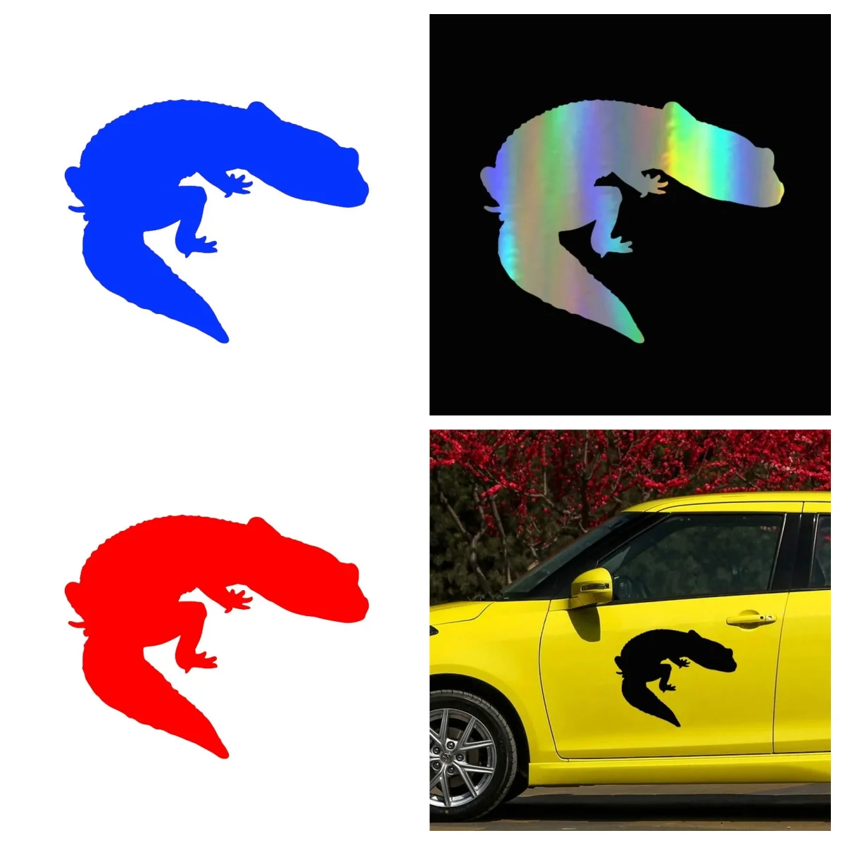 

PVC Funny Cartoon Car Sticker - Coolest Monitor Lizard Reptile Decoration