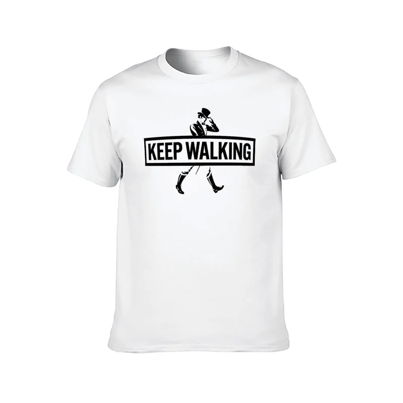 إبقاء المشي جوني ووكر تي شيرت أساسي تي شيرت قطني تي شيرت عالي الجودة #2