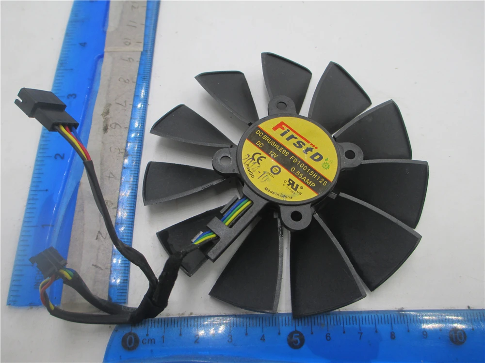 

FD10015H12S T129215SM 12V 95mm For ASUS STRIX-R9 380 GTX970 980 980ti RX 470 580 570 GTX 1050Ti 1070Ti 1080Ti Graphics Card Fan