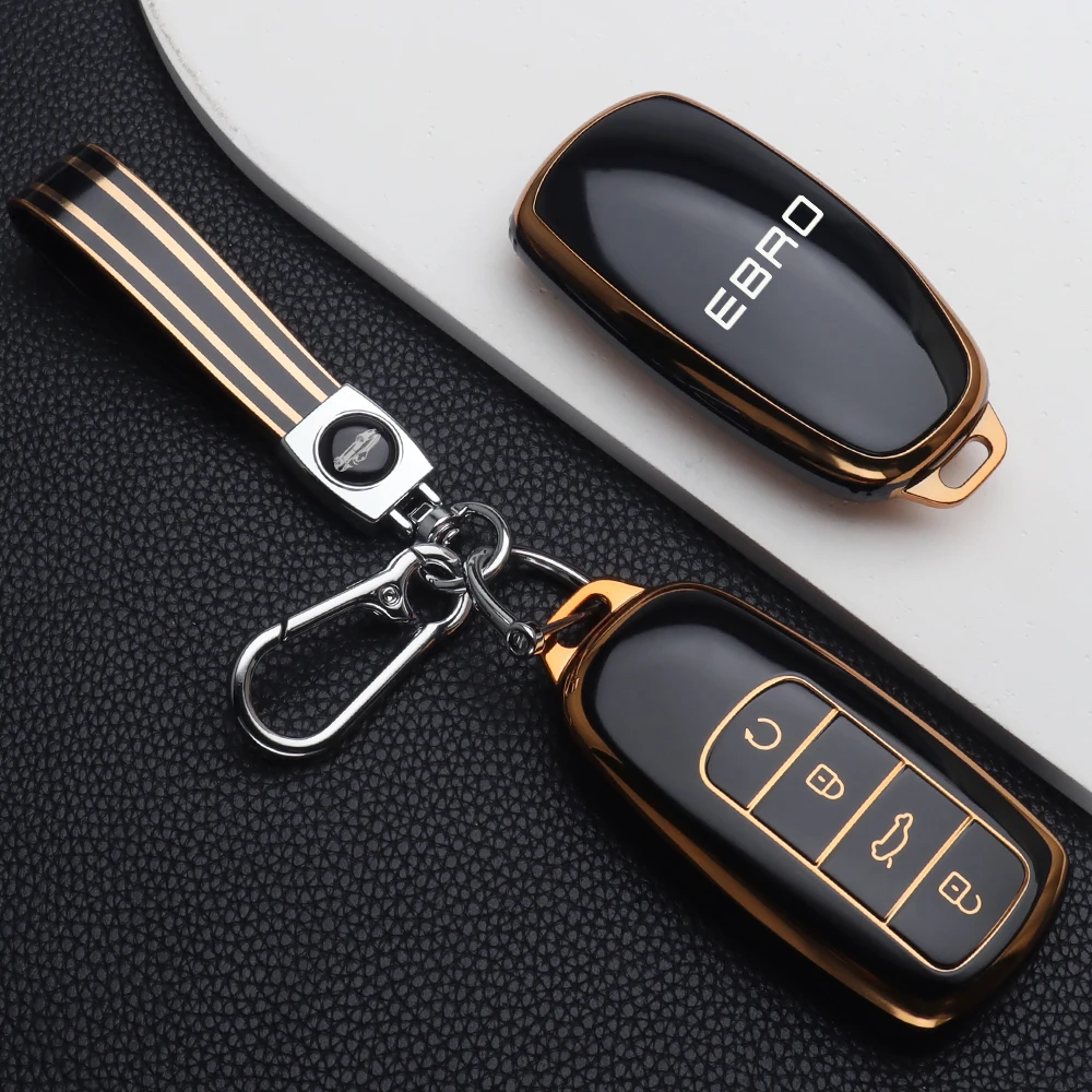 TPU Autoschlüssel-Hülle für Chery Ebro S800 S700 Jaecoo J7 J8 Omoda 5 C5 Fernbedienung Schlüsselgehäuse Schlüsselanhänger Auto-Schutz Zubehör – Detail 8